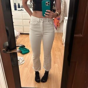 Zara Cropped Flare Jeans